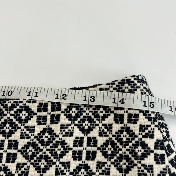 Tory Burch blue and ivory skirt style 51151324 A-line size 4 18” length - Picture 12 of 14